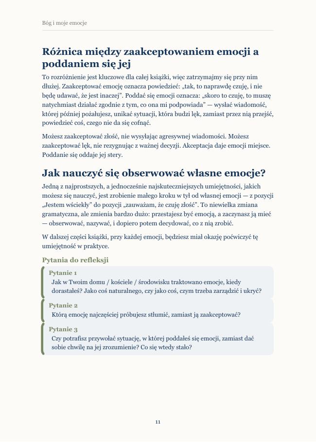 Przykładowa strona 1 produktu Bóg i moje emocje